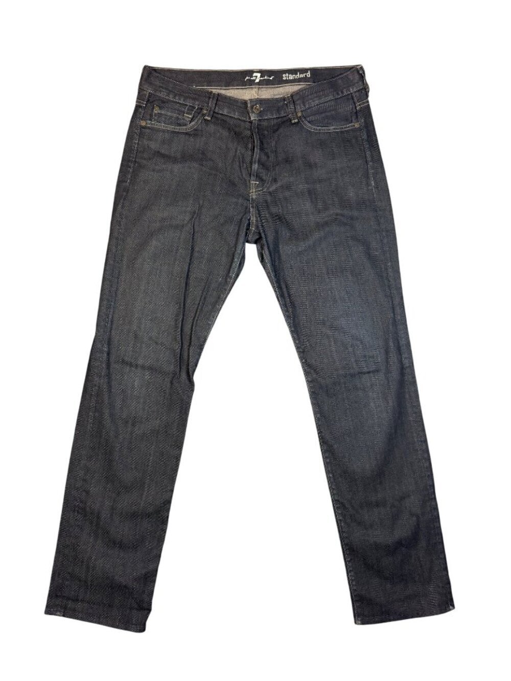 7 For All Mankind Men's Standard Straight Leg Jeans Dark Wash 34x34
